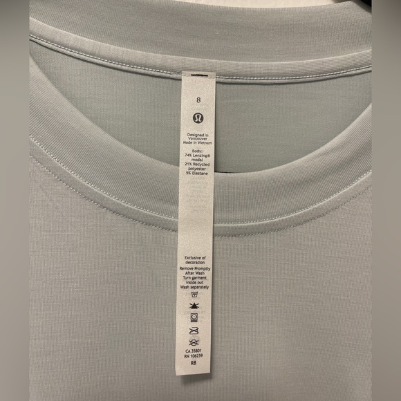 Size 8 | NWT Lululemon Side Cinch Long Sleeve Crew | Ocean Air - Picture 8 of 11